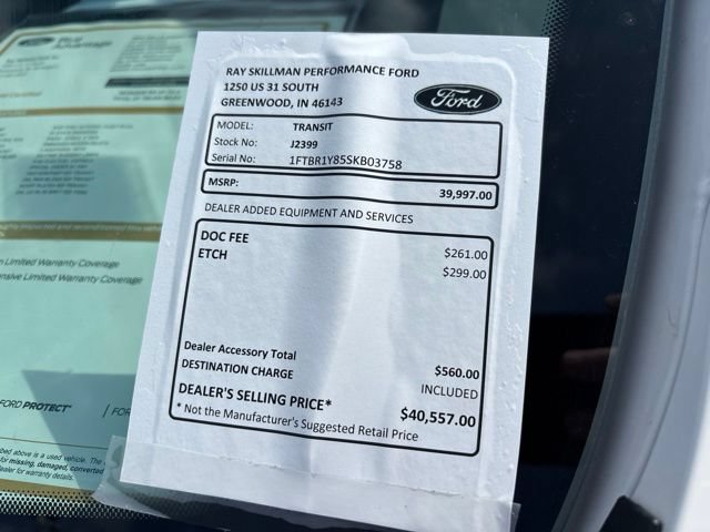 Certified 2025 Ford Transit 250 Low Roof w/ Exterior Upgrade Package RWD image 3