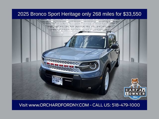 Certified 2025 Ford Bronco Sport Heritage w/ Convenience Package AWD/4WD image 1