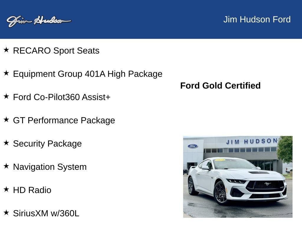Certified 2024 Ford Mustang GT Premium w/ GT Performance Package RWD image 12