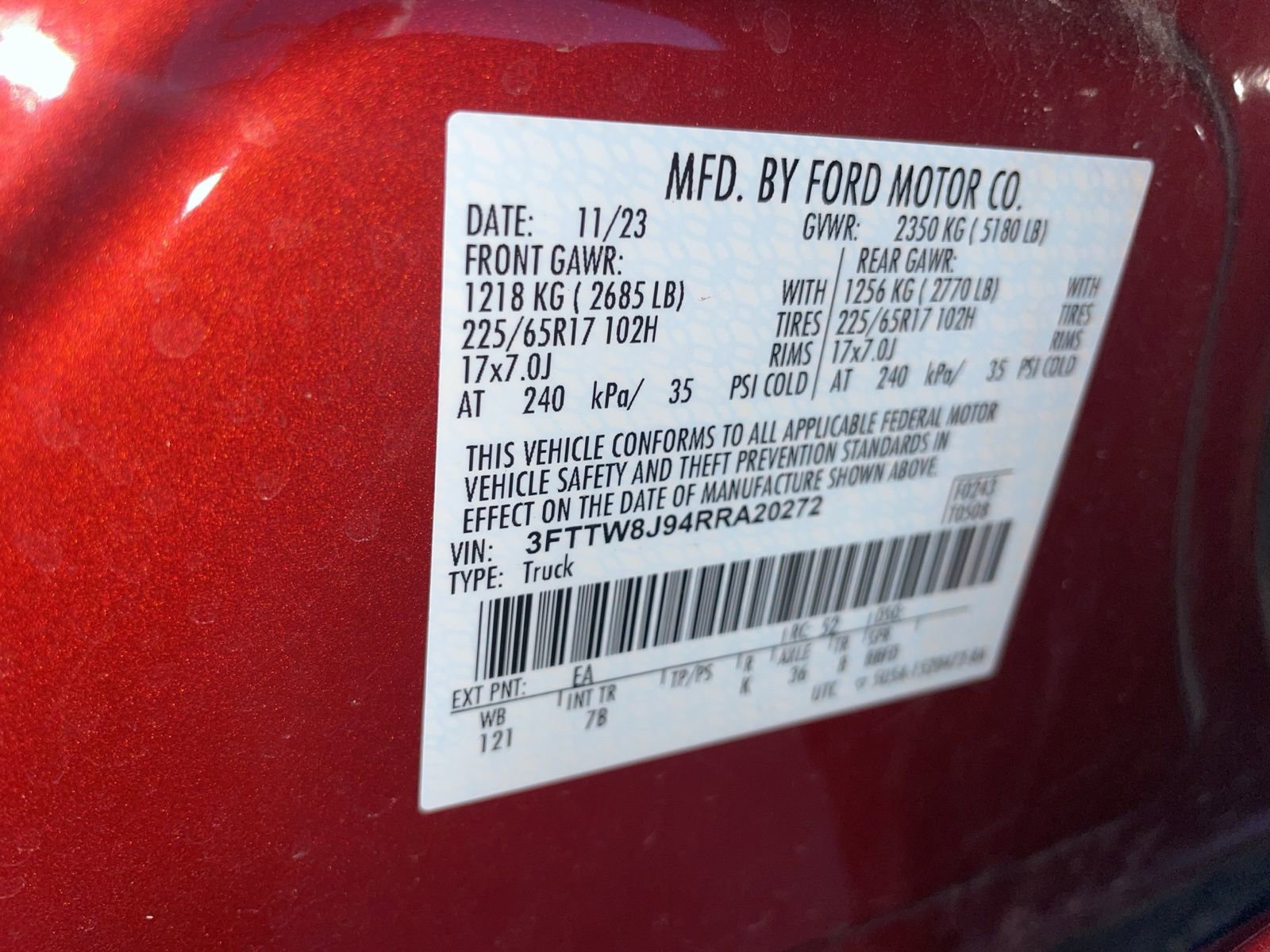 Certified 2024 Ford Maverick XLT w/ Equipment Group 300A Standard image 11