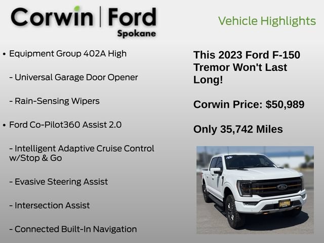 Certified 2023 Ford F150 Tremor w/ Equipment Group 402A High AWD/4WD image 19