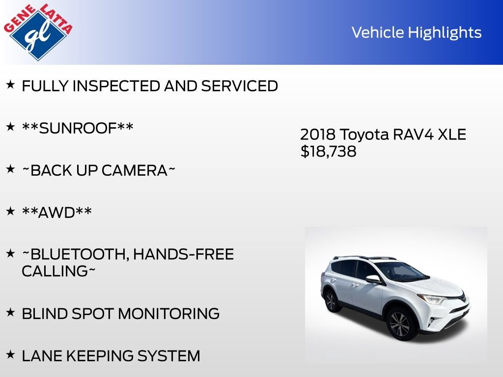 Used 2018 Toyota RAV4 XLE w/ Plus Extra Value Package AWD/4WD image 4