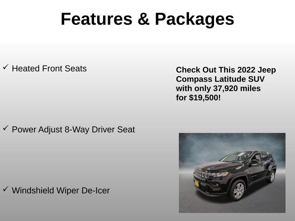 Used 2022 Jeep Compass Latitude w/ Sun and Sound Group image 13