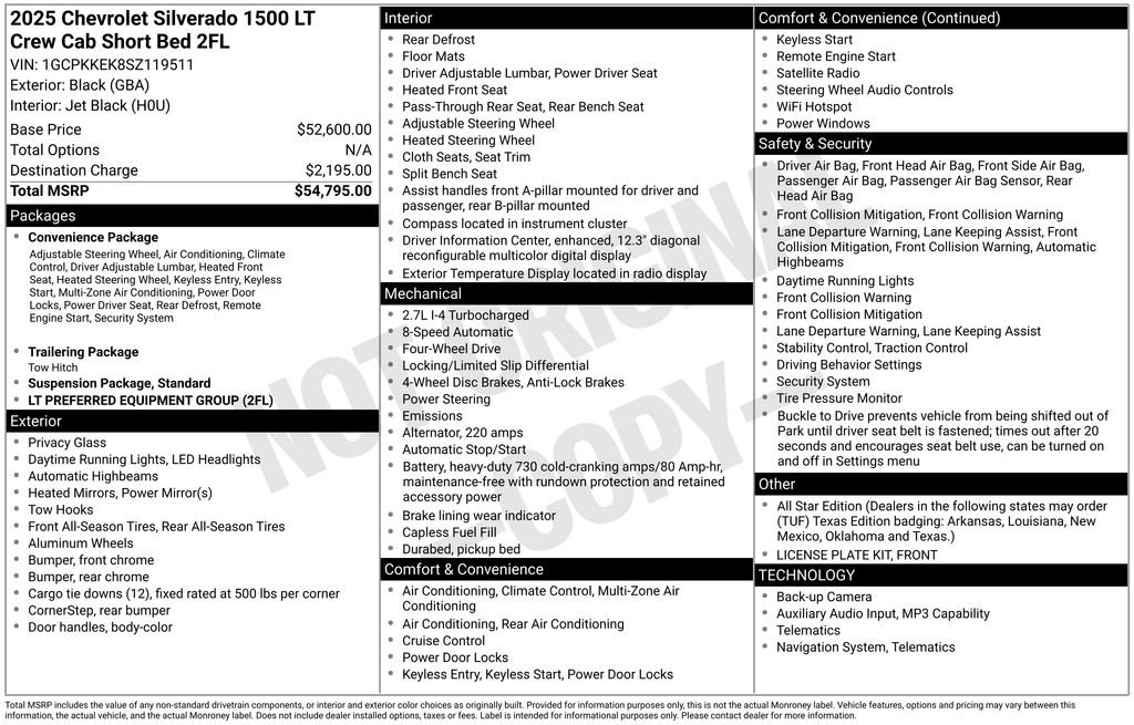 Used 2025 Chevrolet Silverado 1500 LT AWD/4WD image 17