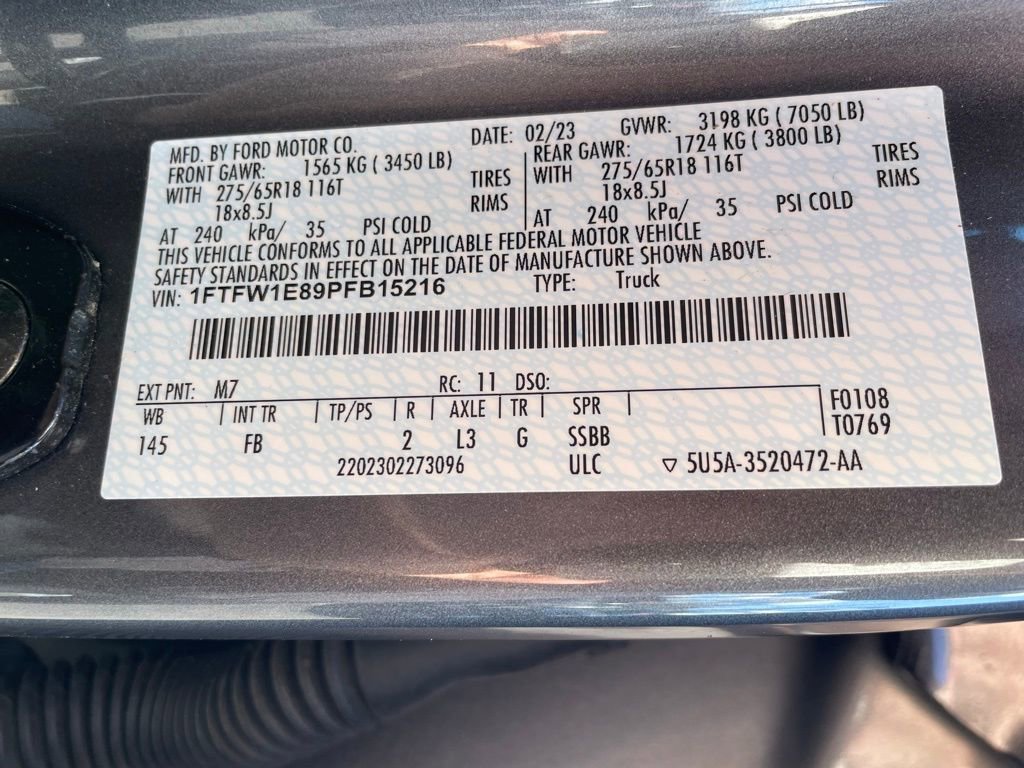Certified 2023 Ford F150 XLT w/ Equipment Group 302A High AWD/4WD image 19
