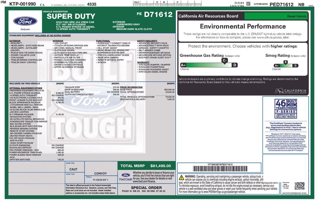 Certified 2023 Ford F350 XLT w/ Black Appearance Package AWD/4WD image 3