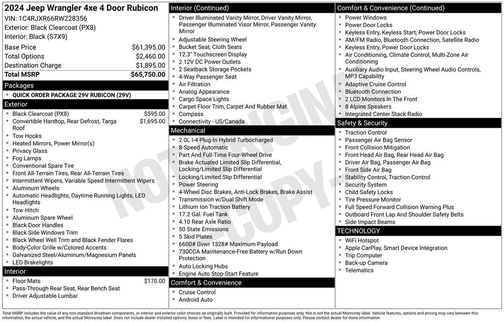 Used 2024 Jeep Wrangler Unlimited Rubicon 4xe image 26