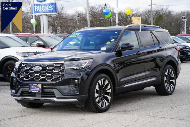 Certified 2025 Ford Explorer Platinum w/ LUX Leather Package