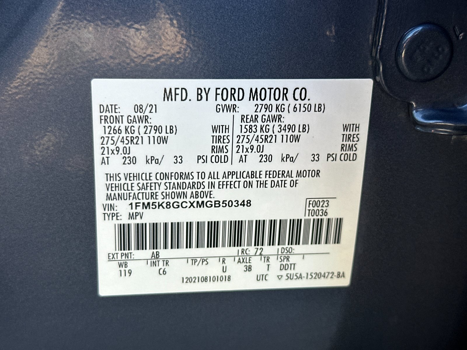 Certified 2021 Ford Explorer ST w/ Equipment Group 401A AWD/4WD image 42