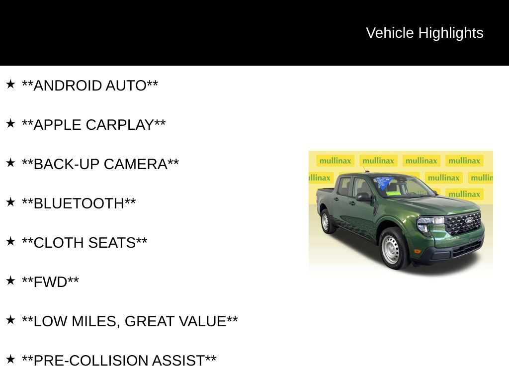 Certified 2025 Ford Maverick XL FWD image 13