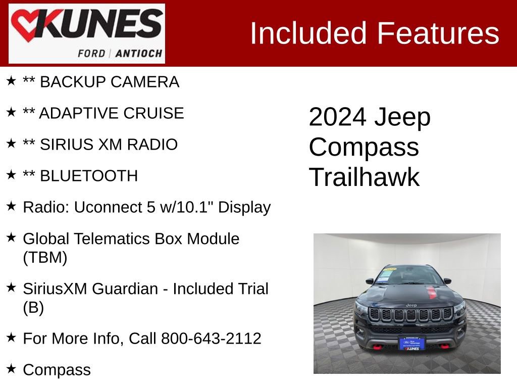 Used 2024 Jeep Compass Trailhawk AWD/4WD image 3