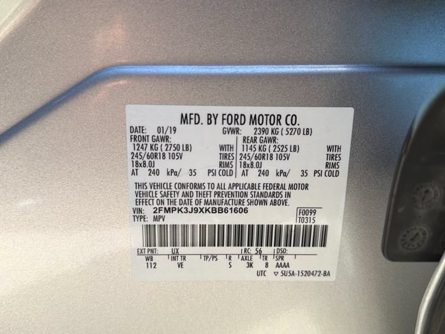 Certified 2019 Ford Edge SEL w/ Equipment Group 201A FWD image 28