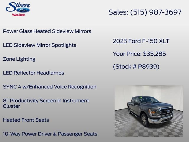 Certified 2023 Ford F150 XLT w/ Equipment Group 302A High AWD/4WD image 34