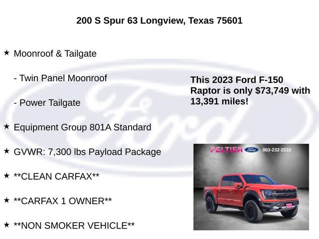 Certified 2023 Ford F150 Raptor image 4