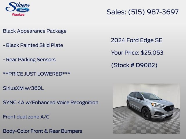 Certified 2024 Ford Edge SE w/ Black Appearance Package AWD/4WD image 16