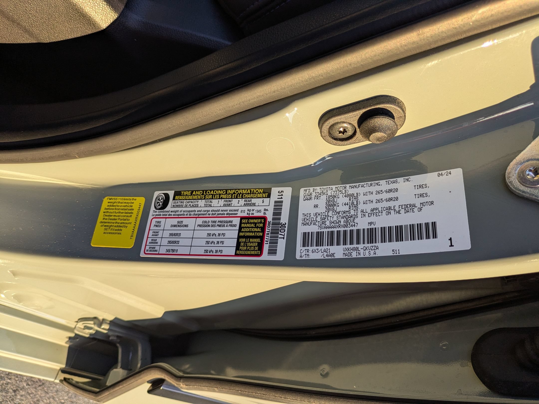 Used 2024 Toyota Sequoia Platinum RWD image 43