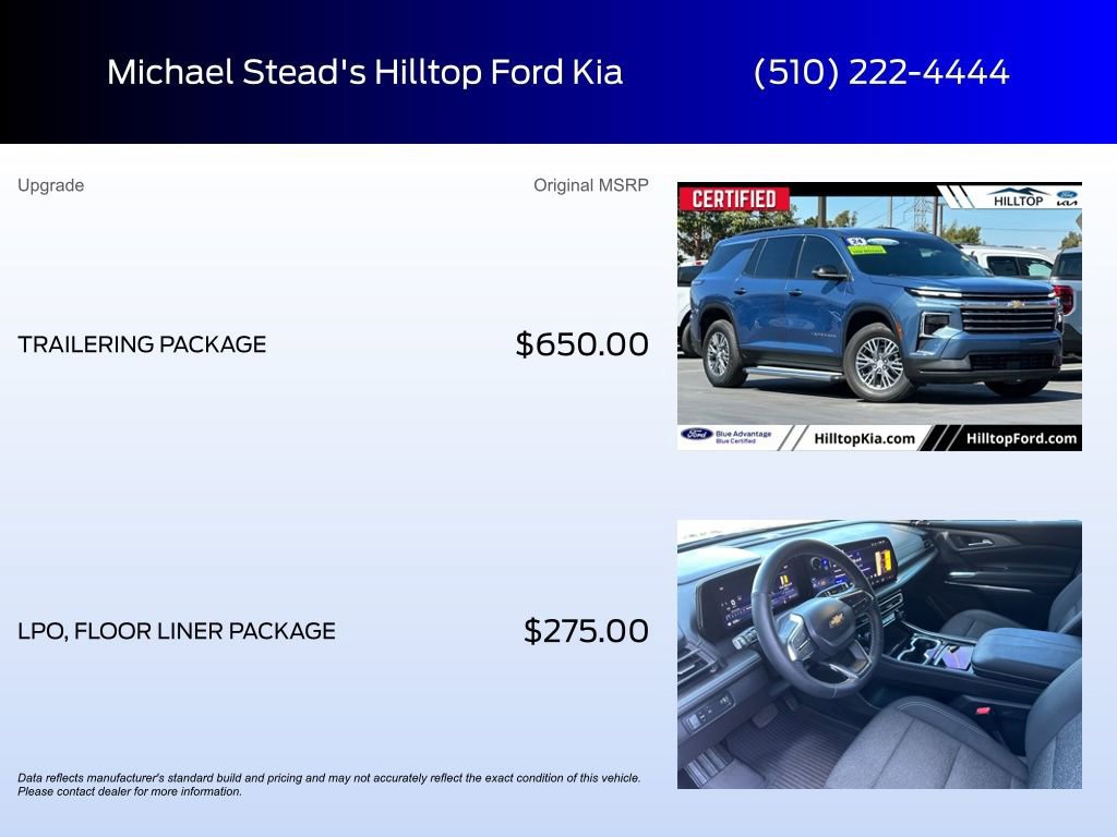 Used 2024 Chevrolet Traverse LT w/ Trailering Package FWD image 10