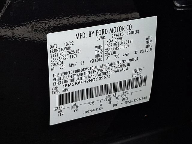 Certified 2022 Ford Explorer Limited w/ Equipment Group 301A AWD/4WD image 29