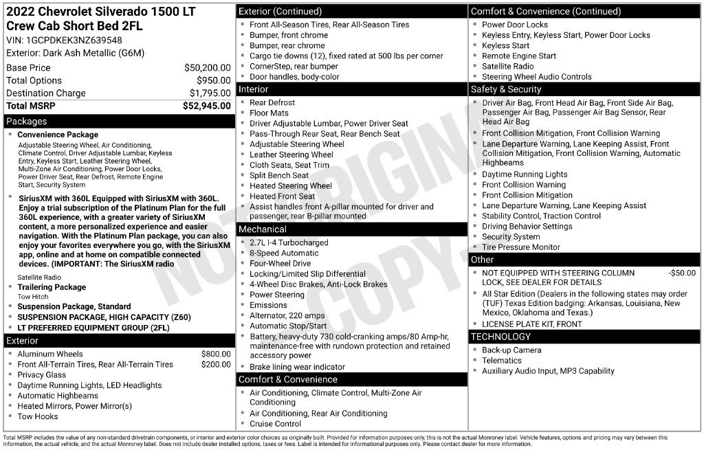 Used 2022 Chevrolet Silverado 1500 LT AWD/4WD image 13