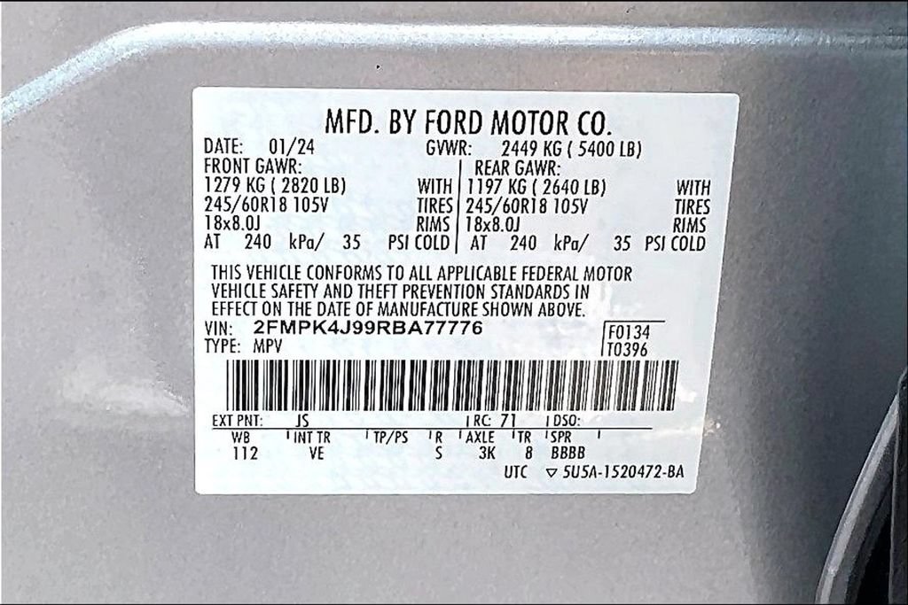 Certified 2024 Ford Edge SEL AWD/4WD image 33