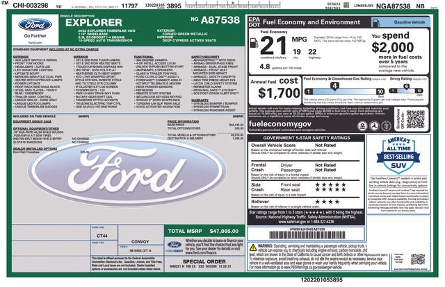 Certified 2022 Ford Explorer Timberline AWD/4WD image 5