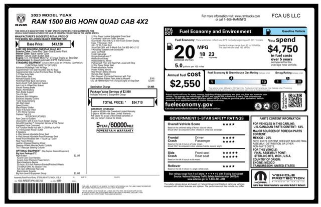 Used 2023 RAM 1500 Big Horn RWD image 15