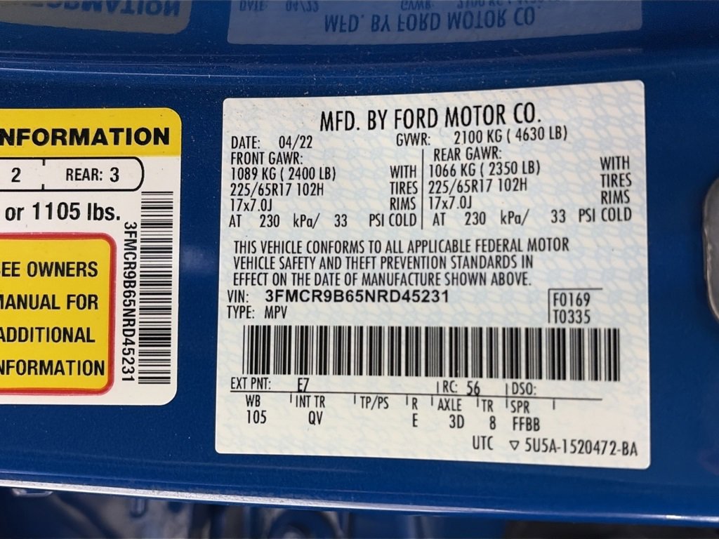 Certified 2022 Ford Bronco Sport Big Bend image 9