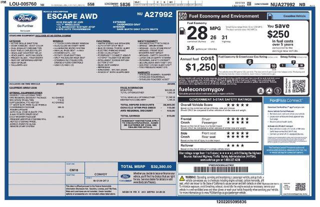 Certified 2022 Ford Escape SE w/ Convenience Package image 27