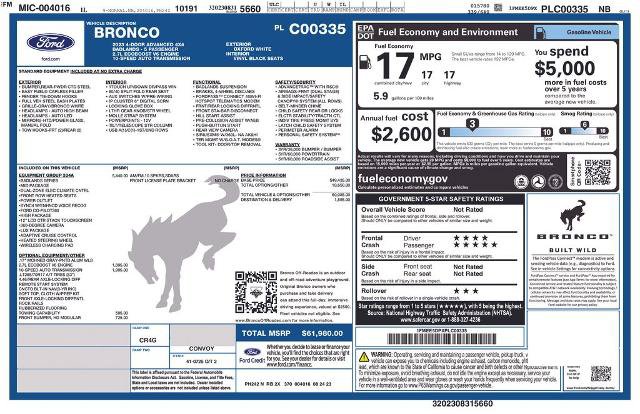Certified 2023 Ford Bronco Badlands AWD/4WD image 40