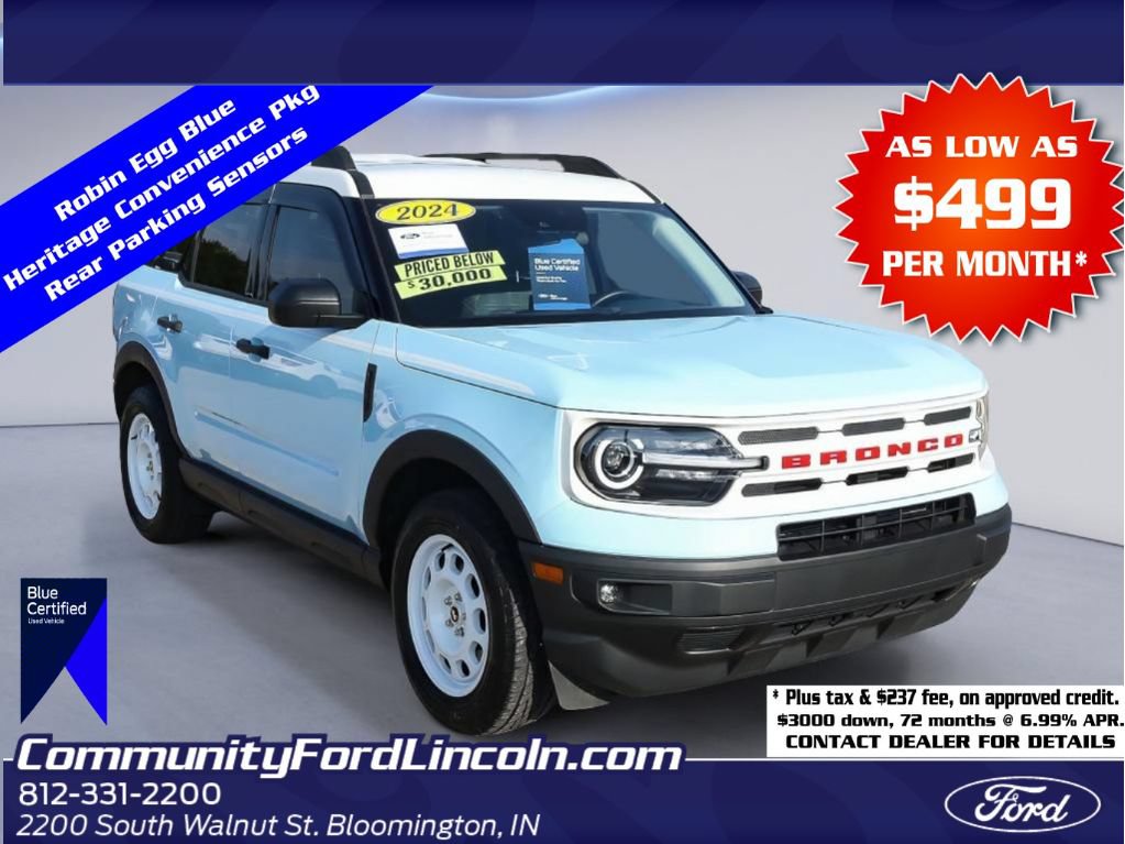 Certified 2024 Ford Bronco Sport Heritage w/ Heritage Convenience Package