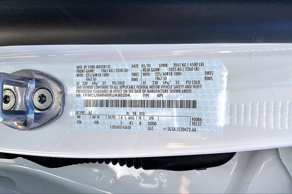 Certified 2024 Ford Escape ST-Line w/ Tech Pack #1 AWD/4WD image 35