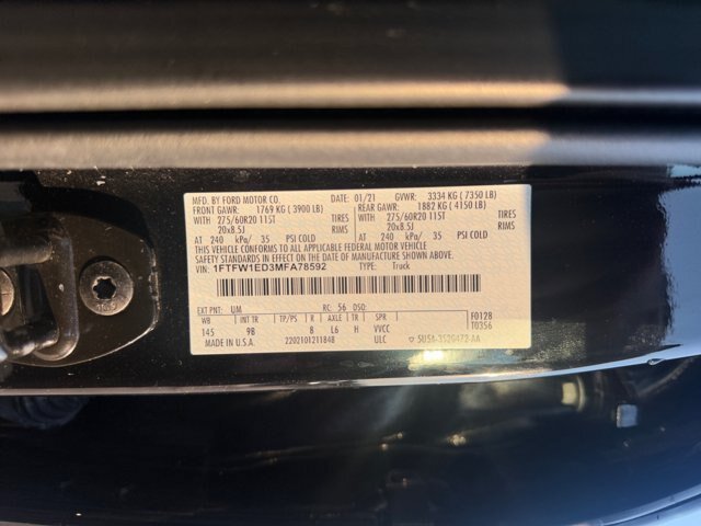 Certified 2021 Ford F150 Platinum w/ Equipment Group 701A High AWD/4WD image 23
