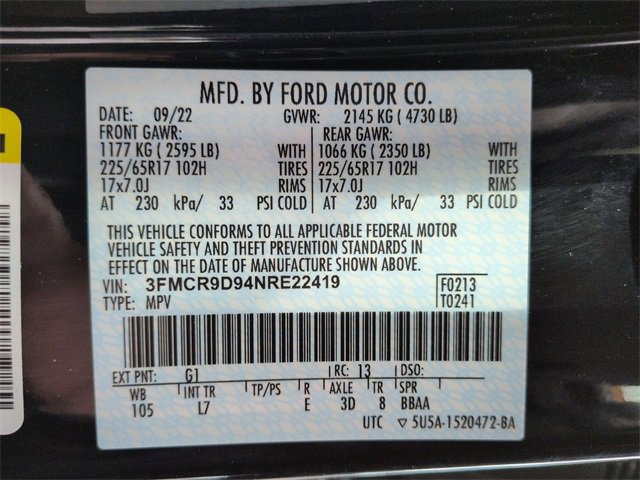 Certified 2022 Ford Bronco Sport Badlands image 23