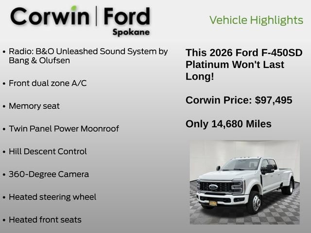 Certified 2026 Ford F450 Platinum w/ FX4 Off-Road Package AWD/4WD image 13