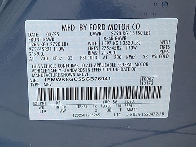 Certified 2025 Ford Explorer ST w/ Sun And Sound Package AWD/4WD image 18