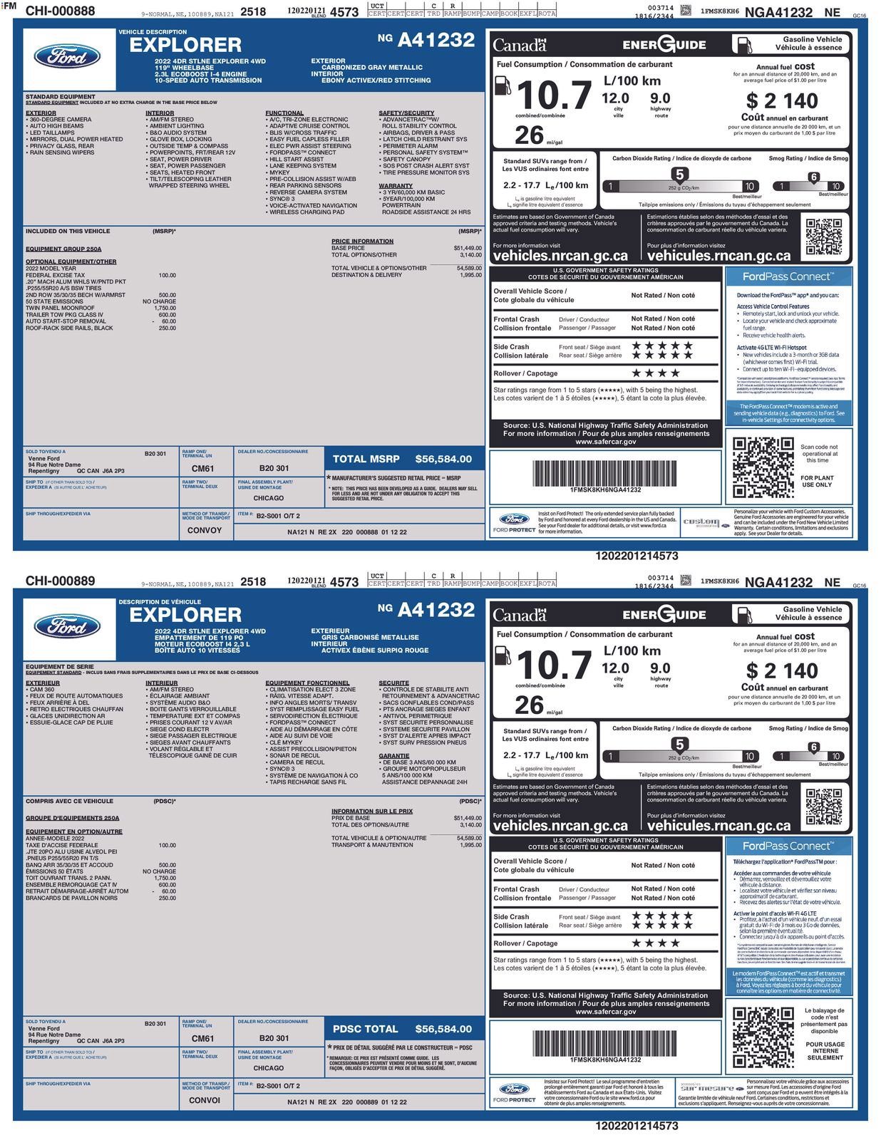 Certified 2022 Ford Explorer ST-Line w/ Class IV Trailer Tow Package AWD/4WD image 4
