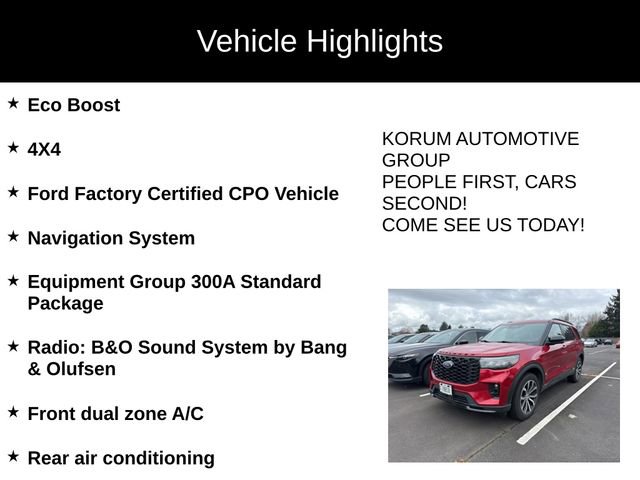 Certified 2025 Ford Explorer ST-Line image 4