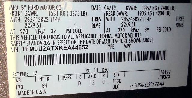 Certified 2019 Ford Expedition Limited w/ Equipment Group 303A AWD/4WD image 24