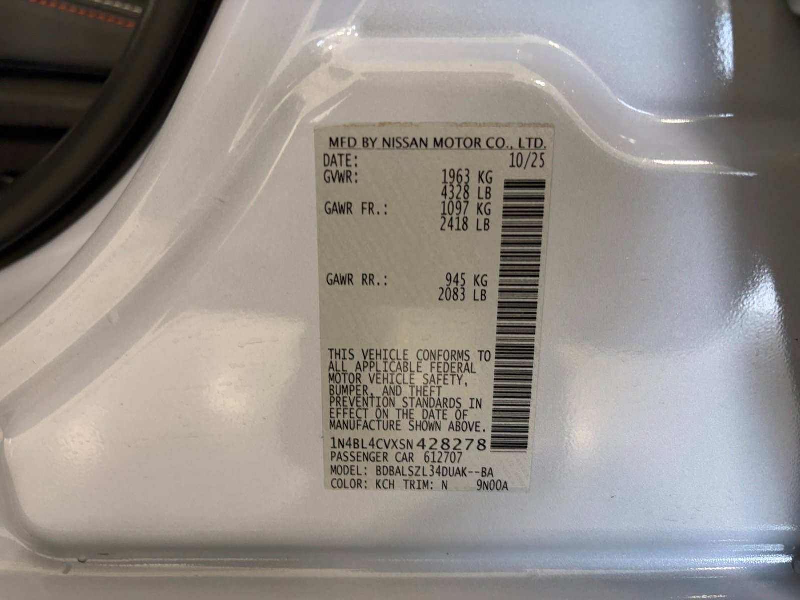 Used 2025 Nissan Altima 2.5 SR w/ SR Premium Package FWD image 25