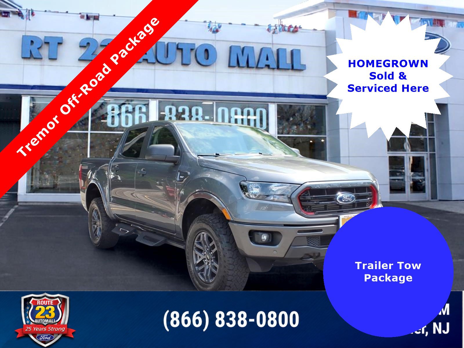 Certified 2023 Ford Ranger XLT w/ Tremor Off-Road Package