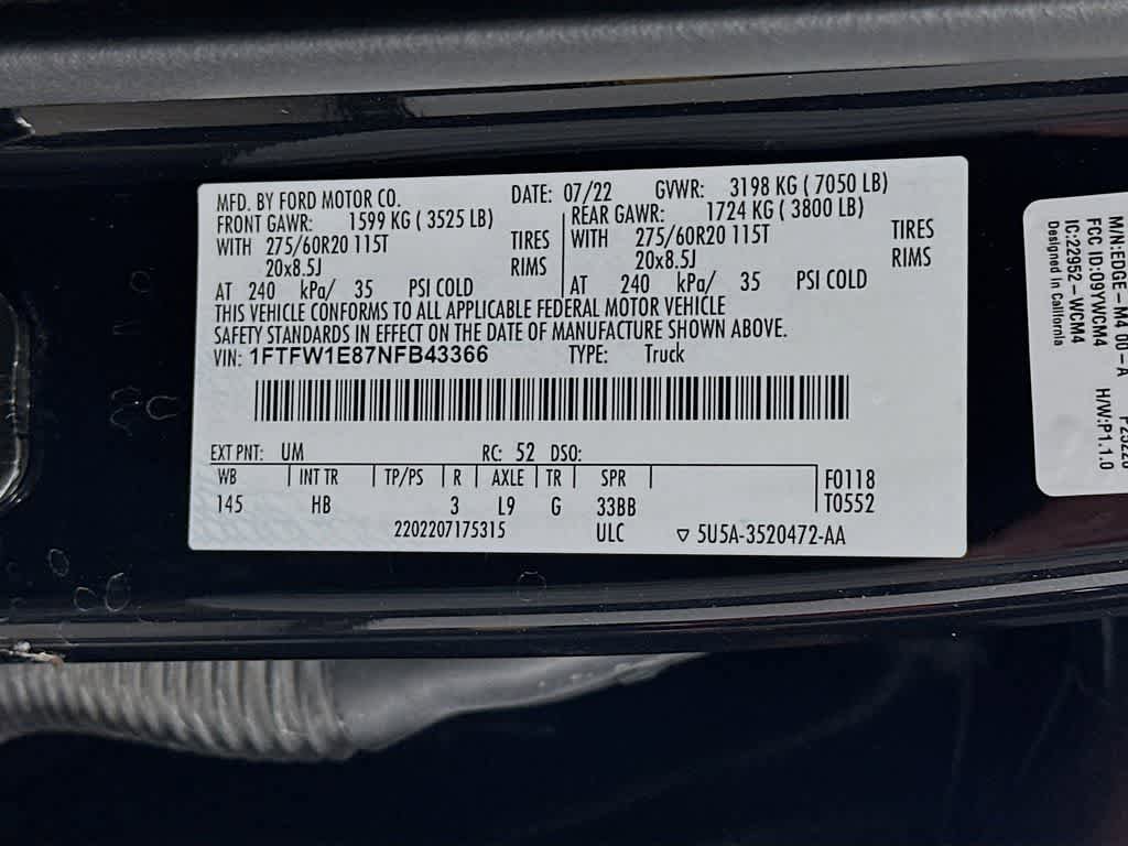 Certified 2022 Ford F150 Lariat AWD/4WD image 23