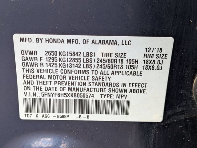 Used 2019 Honda Pilot EX-L image 24