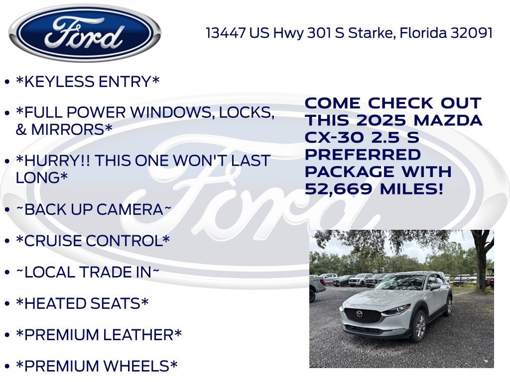 Used 2025 MAZDA CX-30 AWD 2.5 S w/ Preferred Package image 12