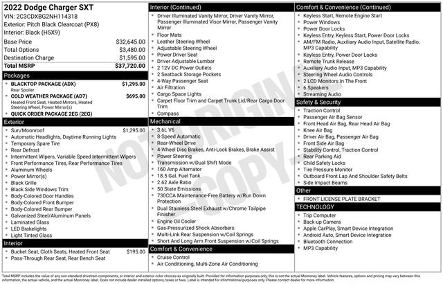 Used 2022 Dodge Charger SXT w/ Blacktop Package image 27