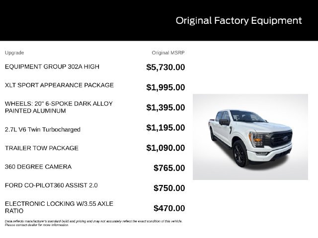 Certified 2021 Ford F150 XLT w/ Equipment Group 302A High AWD/4WD image 11