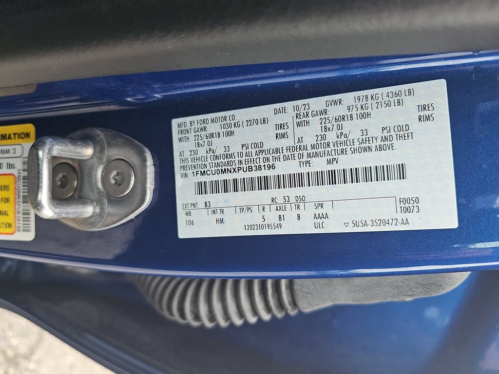 Certified 2023 Ford Escape ST-Line w/ Tech Pack #1 FWD image 36