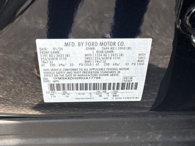Certified 2024 Ford Explorer XLT w/ Equipment Group 202A AWD/4WD image 12