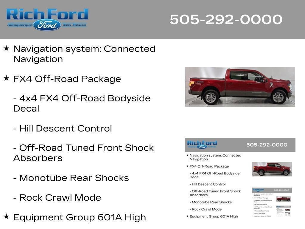 Certified 2025 Ford F150 King Ranch w/ FX4 Off-Road Package AWD/4WD image 14