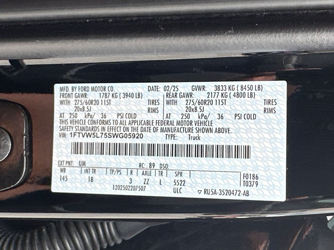 Certified 2025 Ford F150 Lightning Lariat AWD/4WD image 35