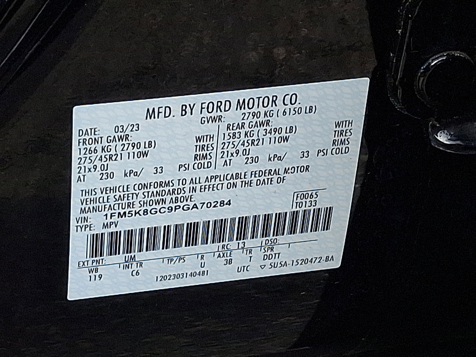 Certified 2023 Ford Explorer ST w/ Equipment Group 401A image 27